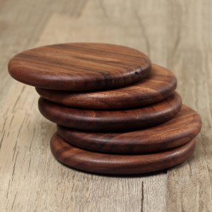 walnut coaster square round tea coaster wooden insulated mat dining table mat wooden placemat tea coaster