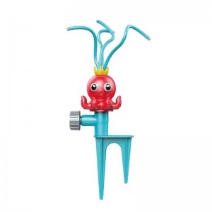 Spinner octopus sprinkler toy outdoor play for kids