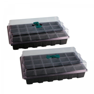 24/12 hole seedling tray hole tray adjustable breathable cover seeding seedling tray seedling box three-piece set