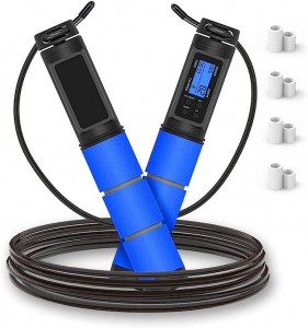 Adjustable Jump Rope with Counter with Steel Ball Bearings