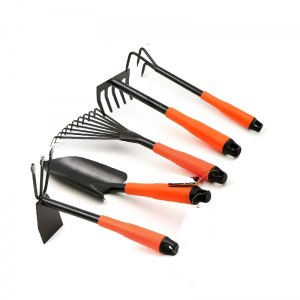 Art five-piece set of household tools, garden spade, hoe, garden planter Set