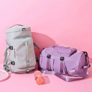 Customizable logo duffle backpack waterproof large capacity travel bags gym bag for women