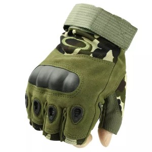 In stock blank camouflage tactical riding sport half finger men gloves