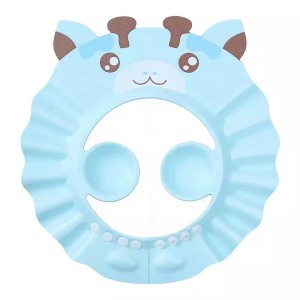 Adjustable Baby Swim Hat Shampoo Bathing Shower Cap Thicken Cartoon Wash Hair Cover Shield For 0-6 Kids