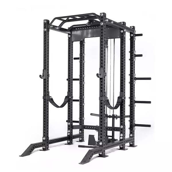 Gym equipment rep fitness Comprehensive Fitness Cross Training 3×3 power rack with jammer arms multi squat power rack cage
