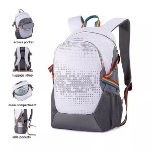 Casual Fashion OEM transfer printing designer backpack outdoor travel backpacks custom print backpack