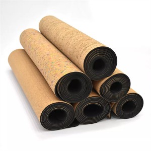 Eco Friendly Soft Surface Specifically Designed Gymnastics Yoga Rubber Mat Cork Mat