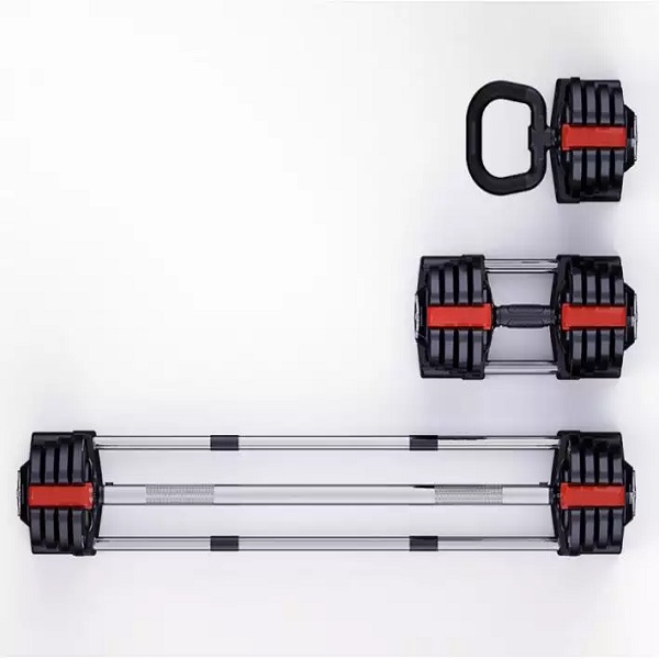 VIGFIT 3 in 1 gym adjustable weights set adjustable dumbbell kettlebell and barbell