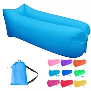 Amazon Selling Camping Beach Air Sofa Outdoor Lazy Bag Fast Inflatable Air Sleeping Bag