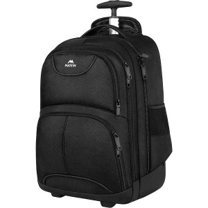 Men Women Waterproof Rolling Trolley Black Laptop Backpack Polyester Carry On BagPack OEM Travel Backpack