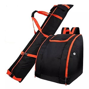 High Quality Ski Boot Bag Waterproof Skiing Bag Combo for Air Travel Ski Luggage Bags for Snow Travel Gear