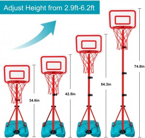Best Choice kids basketball hoop set game,mini basketball hoop adjustable with stand