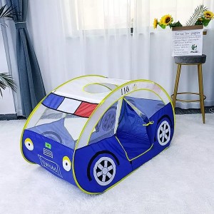 Odm Tenda Anak-Anak Police Car Folding Portable Kids Play House Indoor Outdoor Tent