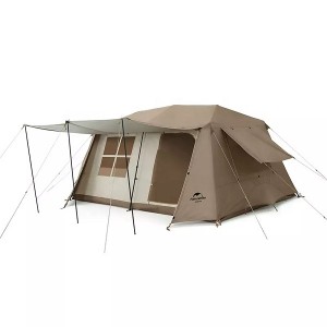 Naturehike outdoor camping two bedroom family tent Village 13 automatic tent with atmosphere light strip