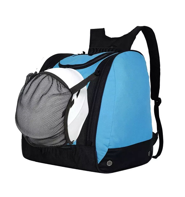 ski boot bag with helmet mesh pocket ,waterproof snowboard boot backpack