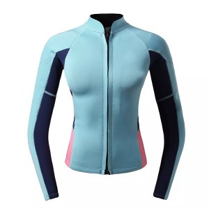 Wetsuit Jacket Women 3mm Premium Neoprene Wetsuit Top thin wetsuits