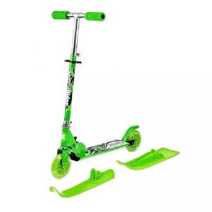 Children’s Dual-purpose Ski Scooter Aluminum Alloy Folding Scooter Street Kick Scooters
