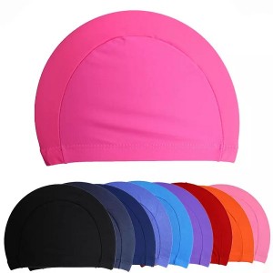 Fabric Protect Ears Long Hair Sports Swimming Cap Ultrathin Bathing Caps Waterproof Protect Ear Hat For Swimming