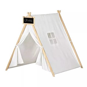 South Shore Sweedi Cotton Play Tent Cotton Wood Triangle Kids Tent Sale Children’s Solid Color Outdoor Indoor Entertainment 160
