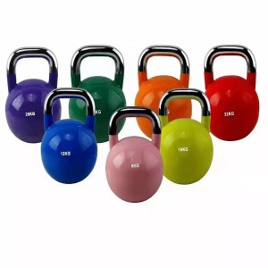 Solid Cast Iron Kettlebell Weights Competition kettlebell for Workout and Strength Training