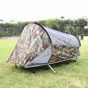Multipurpose Camping Bed Tent Cot 1-2 Person Outdoor Sleeping Bed Folding Camping Tent