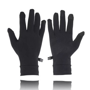 Customized Logo Touchscreen Silicone Full Finger Cycling Running Gloves For Gym Outdoor Sports Exercise Gloves