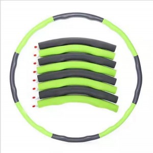 Wholesale Detachable Fitness Hula Hoops Weighted Hula Hoops Ring For Adults Weight Loss