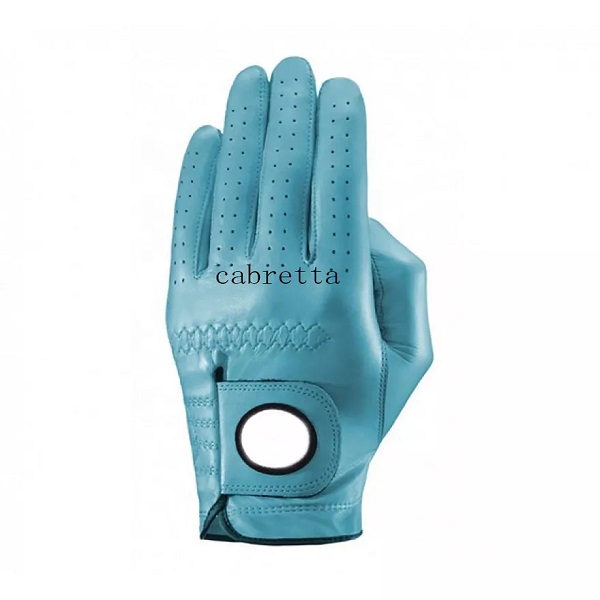 Soft Full Color Cabretta Leather Breathable Golf Glove Sports Customized Logo Golf Gloves
