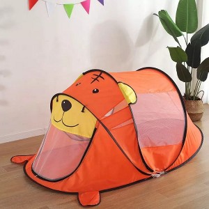 2022 Wholesale Foldable Children’s Cartoon Bear Pop Up Toy Tents Kid’s Indoor And Outdoor Toy Teepee