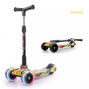 Wholesale 2022 china baby child children’s balancing cheap skating kick scooter 3 wheels for kids for sale with led light