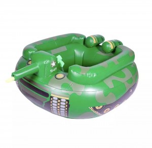 2022 new arrival Water Play Inflatable tank float with water gun blow up Pool Toy Swim inflatable pool float for Adults and Kids