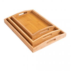 Solid wood kung fu tea set multi-specification tray Japanese style wooden bread wooden dinner plate household rectangular tea cup tray