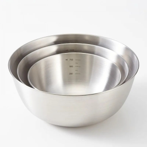 Stainless steel cooking pot, Japanese household graduated pot, thickened stirring and egg bowl, egg bowl salad baking Roaster
