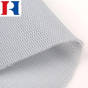 Tissu de maille de polyester 3D antistatique de teinture adapté aux besoins du client pour le siège de moto