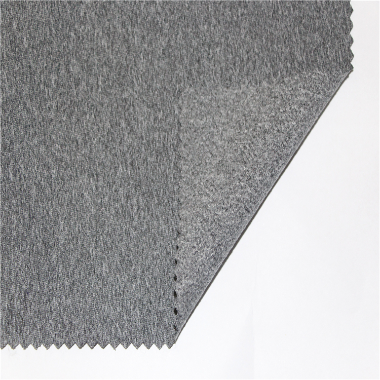 Legging Spandex polyester 280gsm stof heide jersey met perzikkleurige sportkledingstof gebreid