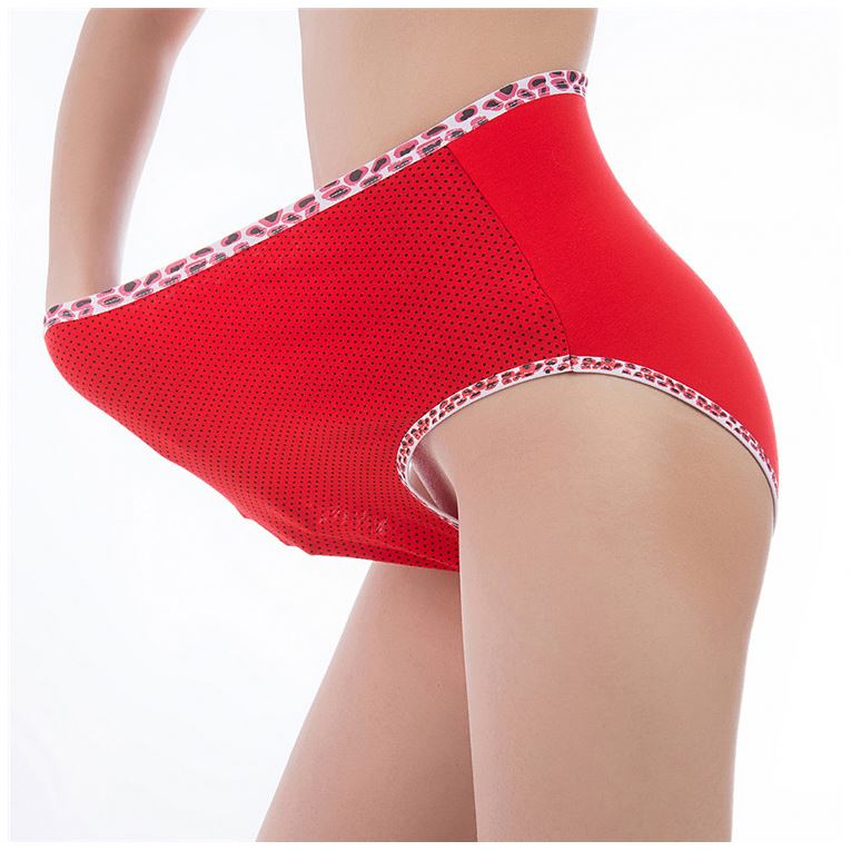 Best price custom printed dot leopard rim daily soft underwear plus size panties