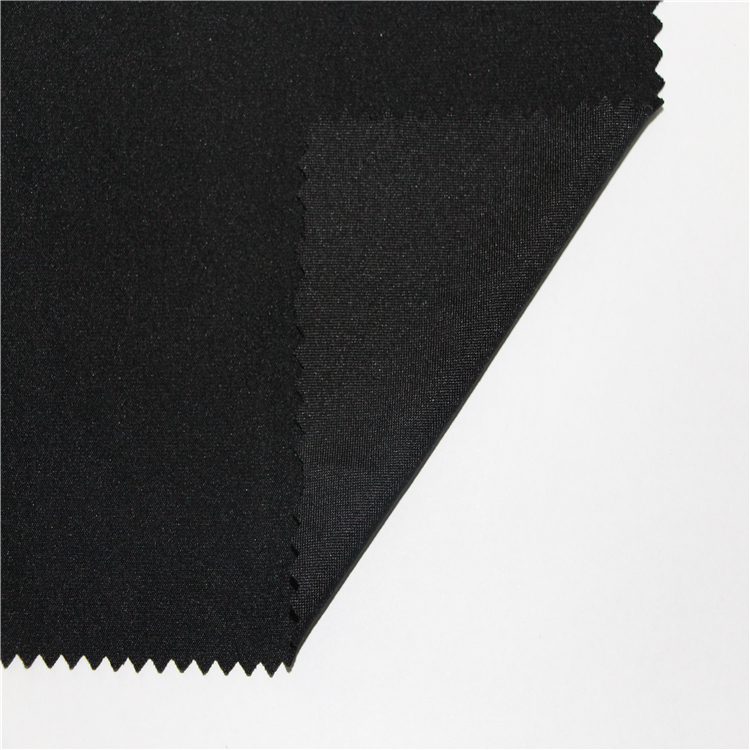 Tkanina na športové oblečenie Spandex Polyester Prispôsobená čierna Stretch Jersey Technics Spodná bielizeň