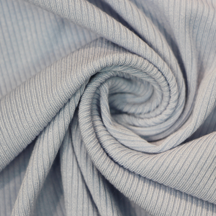 tecido de malha canelado modal de náilon elastano de trama elástica alta para roupas íntimas