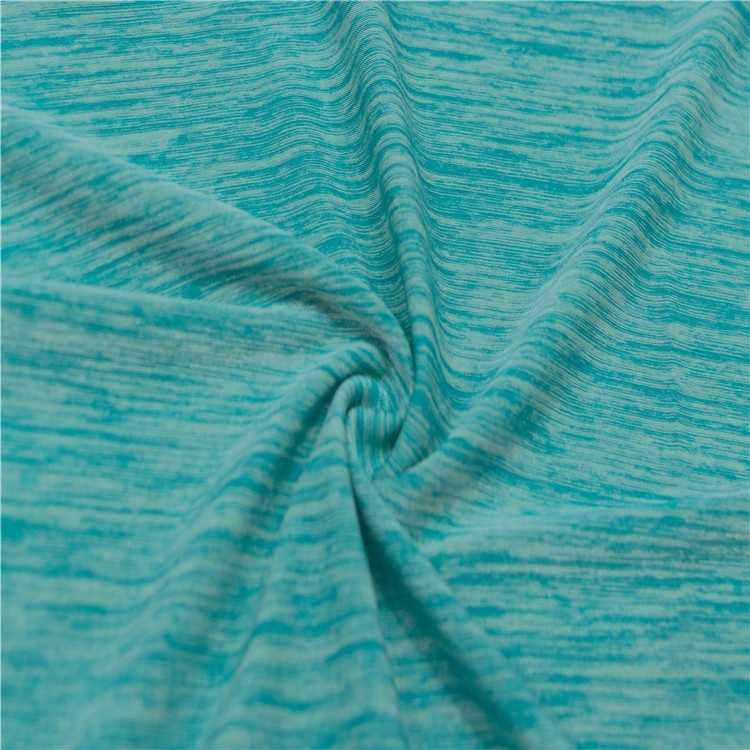 53% nylon 38% polyester 9% élasthanne tissu jersey évacuant la transpiration sport débardeurs tissu