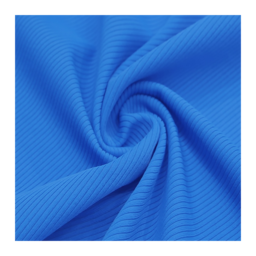 Zhejiang Factory Direct Supply Swimwear Fabric Ribbed 75% Nylon 25% Spandex Sports Underwear Fabric