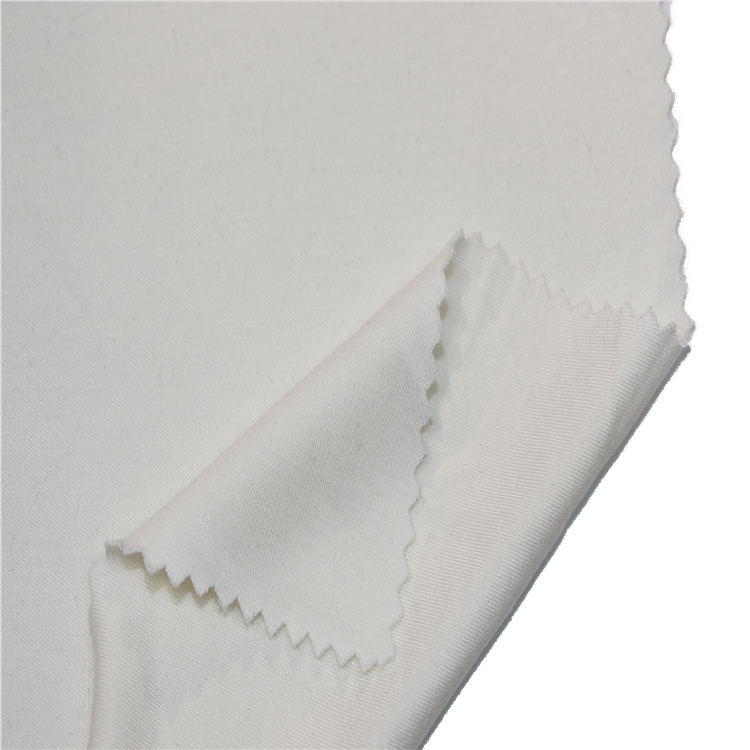 acrylic modal spandex fabric interlock weft plain dye stretch waistcoat t-shirt fabric