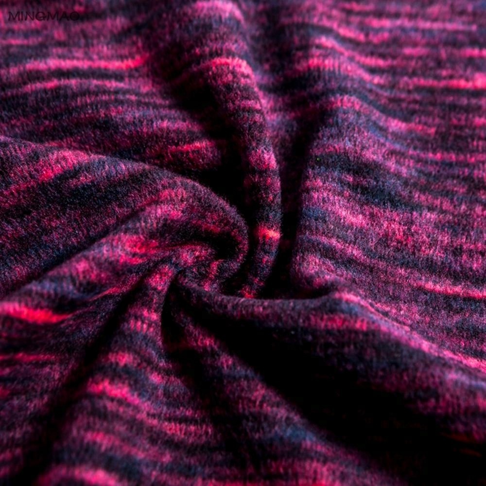 groothandel antipilling polar fleece stof space dye yoga gebreide jersey gerecycleerde polyester badkledingstof