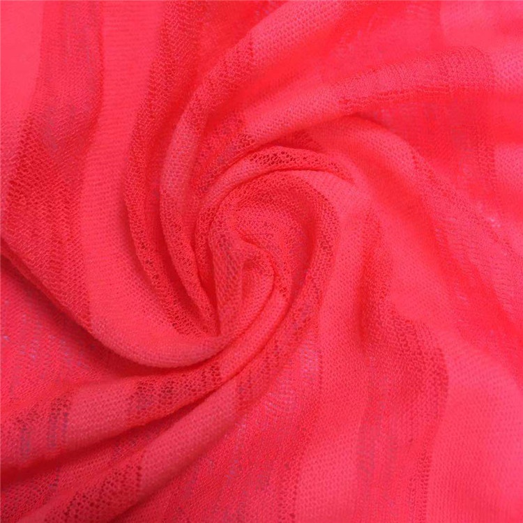 2021 na-ere ọkụ na-ere Knit Stripe Fabric 80% Polyester 20% Spandex Wicking uwe egwuregwu Jersey ákwà