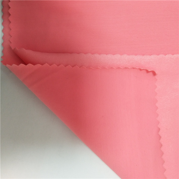 Venda imperdível 2021 tecido de elastano de poliéster popular tecido elástico de poliuretano rosa para roupas esportivas