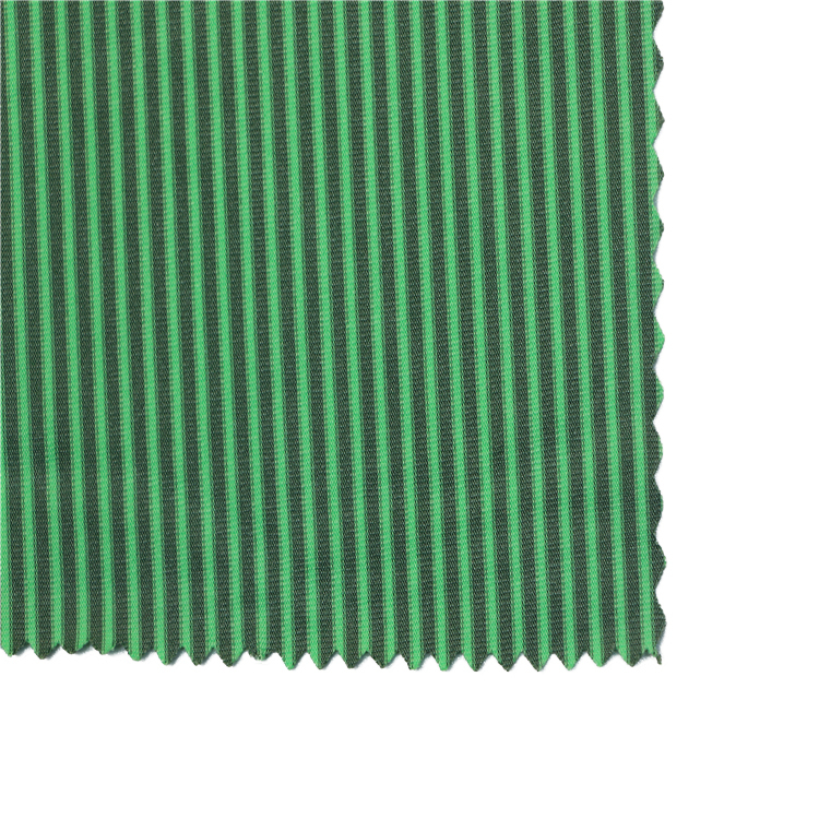 Uus mood 88% polü 12% spandex Cross Dye Jersey Stripe kanarbik T-särk Spordirõivaste kangas