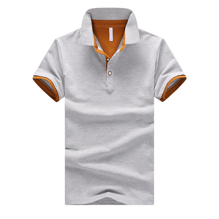 Kualitas Baik Grosir 100% Cotton OEM Logo Disesuaikan Unisex Pria Pria Pria Lengan Pendek Polos Kosong Polo Shirt T-shirt