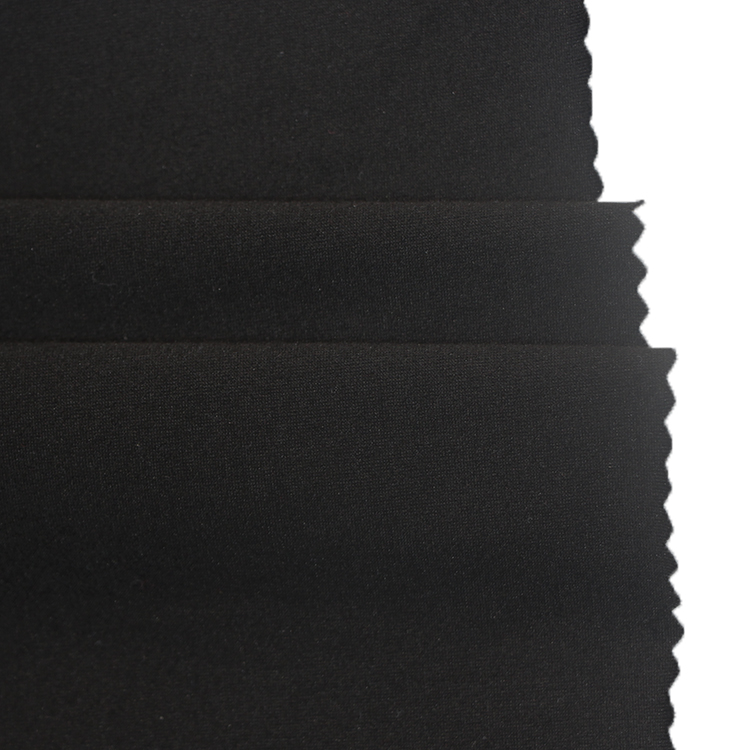 90 polyester 10 spandex jersey knit fabric wholesale with brushed weft plain fabric