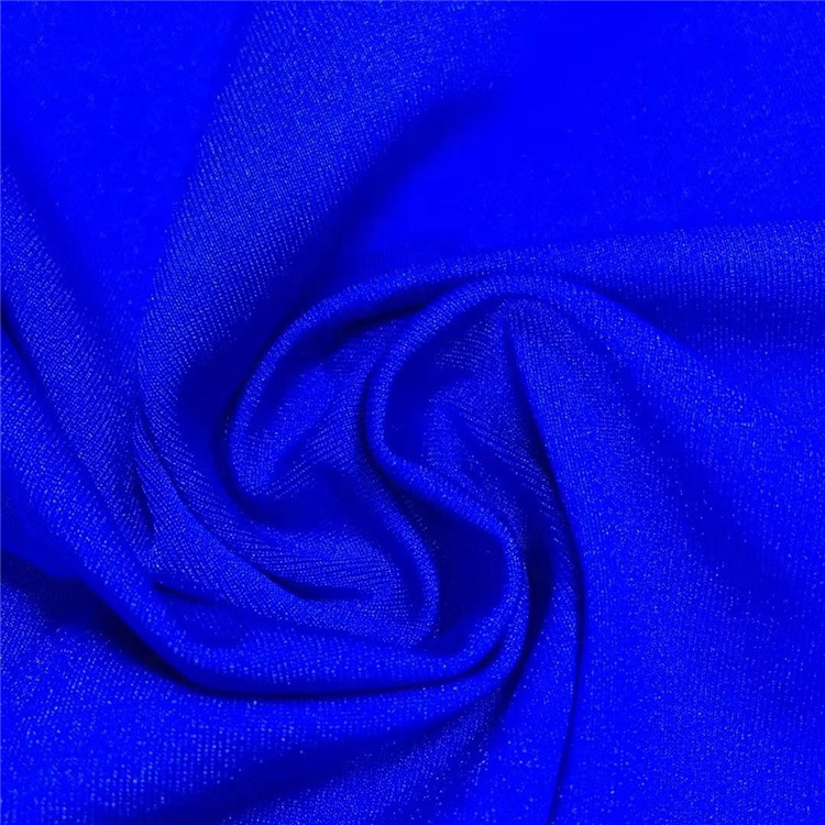 New Fashion Blue Plain Jersey Fabric 85 Nylon 15 Spandex Anti Bacterical Underwear Fabric