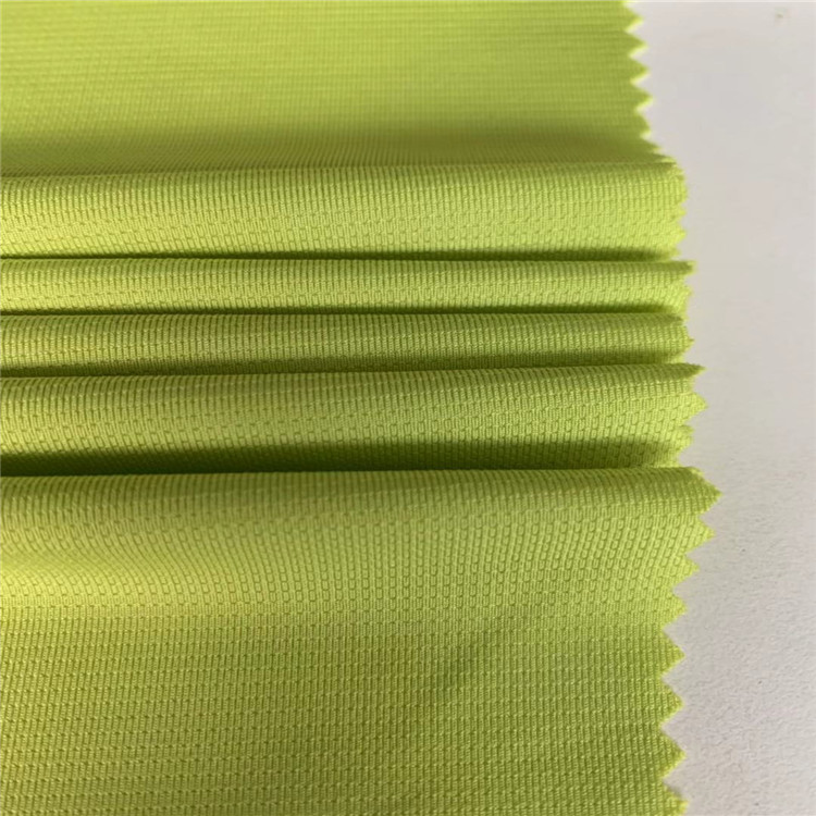 Populêr ademend elastysk 90% poly 10% spandex mesh stof polyester stoffen foar shirts Jersey