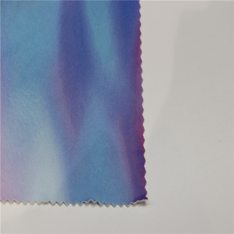 New Customized Design Print Stretch Yoga Fabric 88 Polyester 12 Spandex Fabric